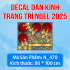 Decal dán Noel combo số 6 - 1
