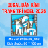 Decal dán Noel combo số  60 - 2