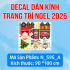 Decal dán Noel số  595A - 1