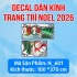 Decal dán Noel số 601 - 1