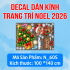 Decal dán Noel số 605 - 1