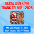 Decal dán Noel số 608 - 1