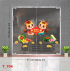 Decal dán Tết -  Tết xuân 704 - 