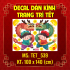 Decal dán Tết - Tết xuân combo 31 - 3