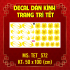 Decal dán Tết - Tết xuân Combo 40 - 8