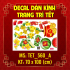 Decal dán Tết - Tết xuân Combo 51 - 3