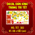 Decal dán Tết 2026 - Tết xuân Combo 123 - 2