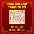 Decal dán Tết 2026 - Tết xuân Combo 89 - 1
