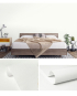 Decal dán tủ bàn học, giấy dán tường màu trắng nhám có họa tiết vân đẹp, chống nước, rộng 45cm dài 10 mét -
