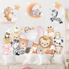 Decal Gấu voi hươu vui chơi dán phòng bé trai bé gái - 3
