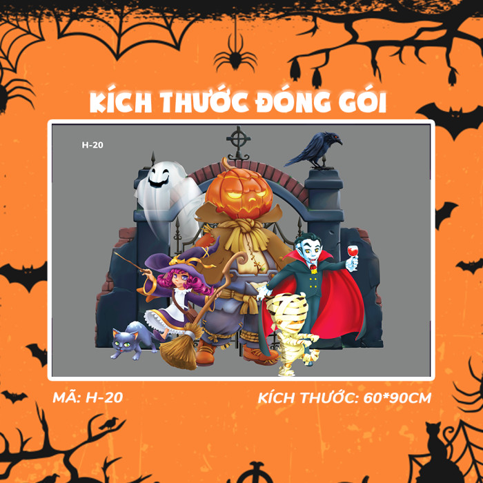 Decal Halloween - Bóng mà dưới nghĩa địa - 3