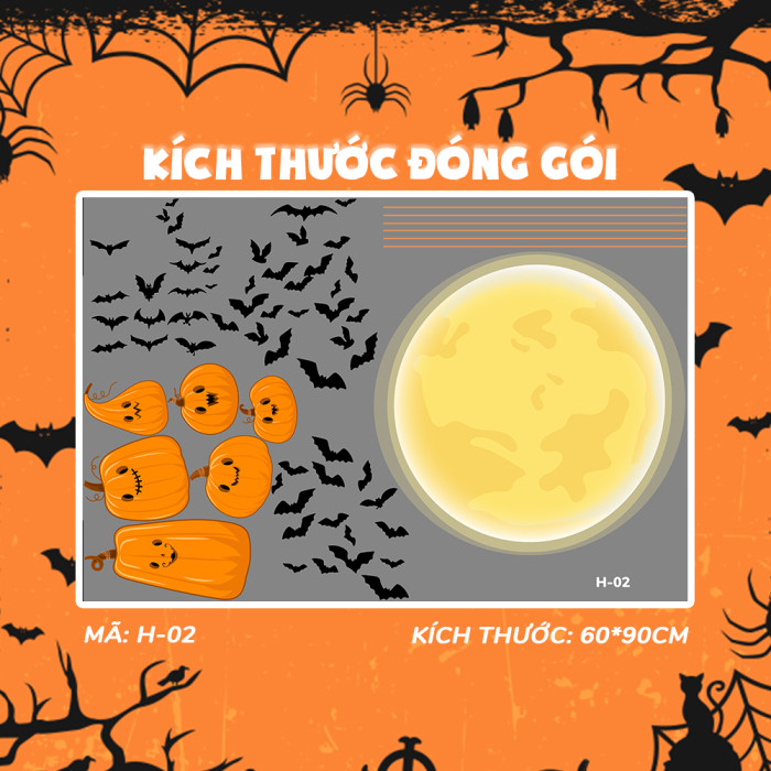 Decal Halloween - Bóng mà dưới nghĩa địa - 1