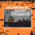 Decal Halloween - chữ Hallowen màu trắng - 1