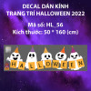 Decal Halloween - đàn ma và bí ngô - 2