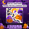 Decal Halloween - đàn ma và bí ngô - 4