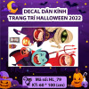 Decal Halloween - đàn ma và bí ngô - 1