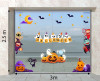 Decal Halloween - đàn ma và bí ngô -
