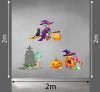 Decal Halloween - Mụ phù thủy áo tím - 
