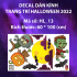 Decal Halloween -quả bí to - 2