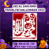 Decal Halloween -Qủa bí và cây nấm - 2