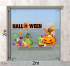 Decal Halloween- Qủa bí ngô vàng và kẹo -