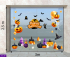 Decal Halloween - những bóng ma đen - 