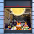 Decal Halloween -Bánh keo và vần trăng -