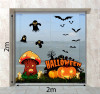 Decal Halloween-  cây nấm ma - 