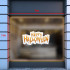 Decal Halloween- Chữ Hallowen vàng -