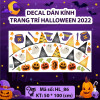 Decal Halloween -Dây treo bí ma - 1