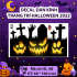Decal Halloween - Phù thủy bay - 3
