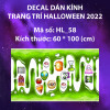 Decal Halloween- slime  xanh halloween - 1