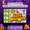 Decal Halloween - Bí ngô chào halloween 2022 - 2