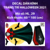 Decal halloween bí ngô, dơi, thây ma - 2
