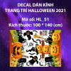 Decal halloween lâu đài bí ngô - 2