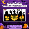 Decal Halloween mụ phù thủy và  bầy ma - 2