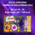Decal Halloween- Những cây kẹo đủ màu - 1