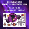 Decal halloween nhện-dơi-phù thủy - 1