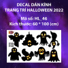 Decal Halloween những bóng ma đen - 1
