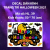 Decal halloween phù thủy bí ngô - 1