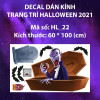 Decal halloween quan tài ma - 1