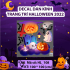 Decal Halloween - Bóng ma cầm lồng đèn - 1