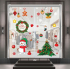 Decal người tuyết vui bên cây thông noel 2025 -