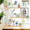 Decal những chậu hoa thủy tinh tranh decal dán, khổ lớn, dán phòng khách ở TPHCM - 2