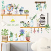 Decal những chậu hoa thủy tinh tranh decal dán, khổ lớn, dán phòng khách ở TPHCM - 3