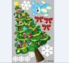 Decal noel A2 - Cây thông giáng sinh khổ lớn -