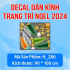 Decal Noel dán cửa kính 286 - 1