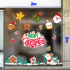 Decal noel ông già noel vui bên người tuyết và chim cánh cụt dán kính 2m - 