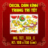 Decal  Tết xuân 2025 - Combo Tết 51 - 3