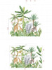 Decal dán decal rừng cây nhiệt đới, dán 2 mặt có sẵn keo, trang trí phòng khách, phòng ngủ tại TPHCM 【Có thi công】 - 5